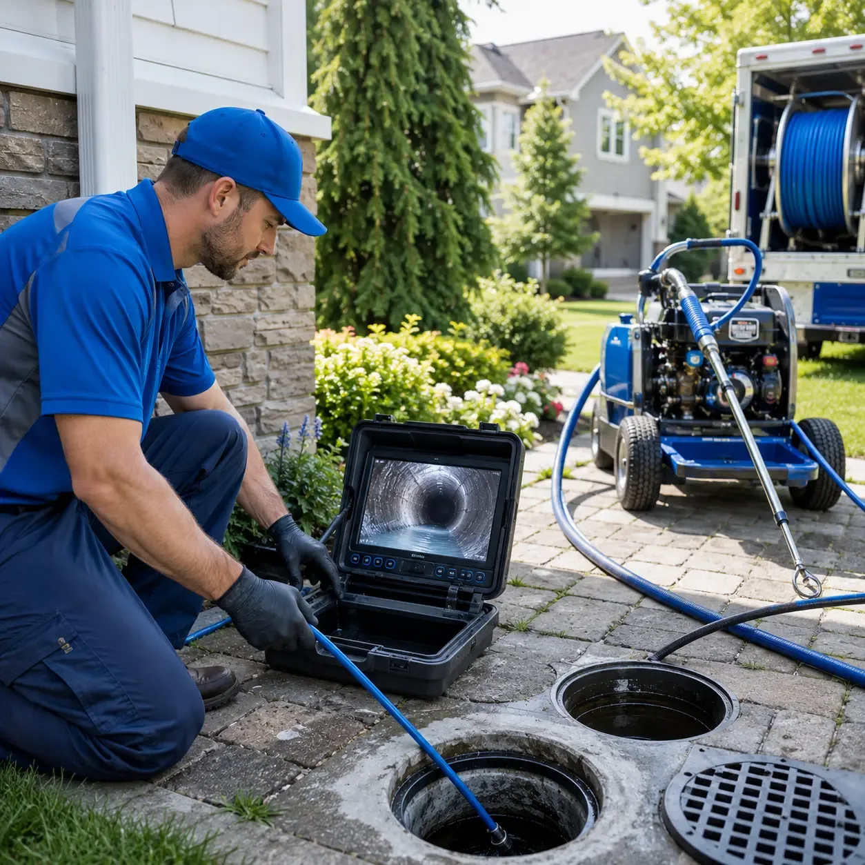 Outdoor drain cleaning professionals serving Encino, TX